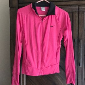 Pink and Black Nike Fit Jacket